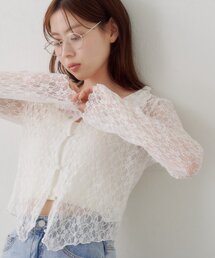 【WEB限定】衿付きレースプルオーバー