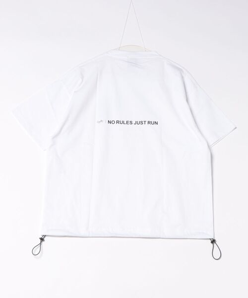 Leyline(レイライン)の「【Leyline】Adjuster graphic tee / 裾ドローコード ビッグシルエットTシャツ(Tシャツ/カットソー・メンズ・ホワイト・XL/L/M)」の12枚目の写真