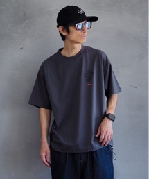 Leyline（レイライン）の「【Leyline】Adjuster graphic tee / 裾ドローコード ビッグシルエットTシャツ（Tシャツ/カットソー）」