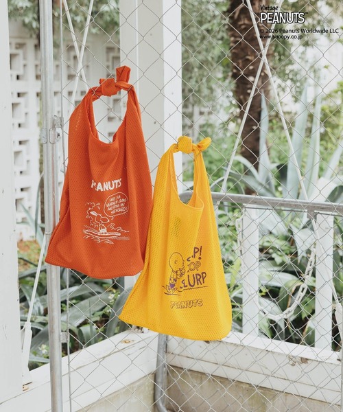 PEANUTS（ピーナッツ）の「【PEANUTS×BAYFLOW】メッシュトート（エコバッグ/サブバッグ・レディース・ネイビー/イエロー/オレンジ/グリーン・0）」の21枚目の写真