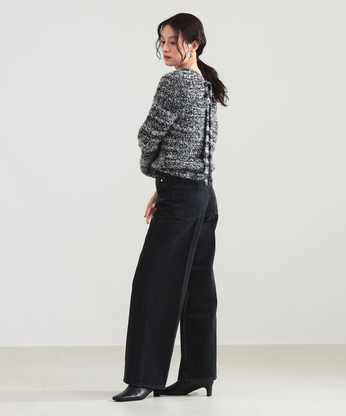 Demi-Luxe BEAMS(デミルクス ビームス)の「2WAY メランジ ニット(ニット/セーター・レディース・ブラウン系その他/ブラック系その他・ONE SIZE)」の4枚目の写真