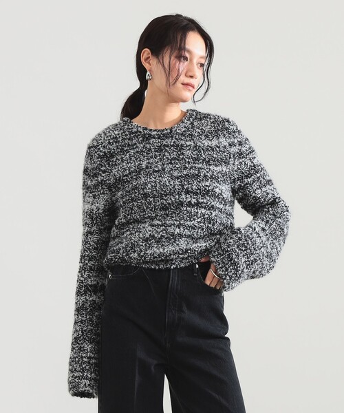 Demi-Luxe BEAMS(デミルクス ビームス)の「2WAY メランジ ニット(ニット/セーター・レディース・ブラウン系その他/ブラック系その他・ONE SIZE)」の6枚目の写真