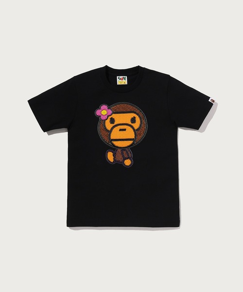 トップス BAPE BEADED BABY LISA TEE S BEADED BABY LISA TEE（Tシャツ/カットソー）｜A BATHING APE（ア