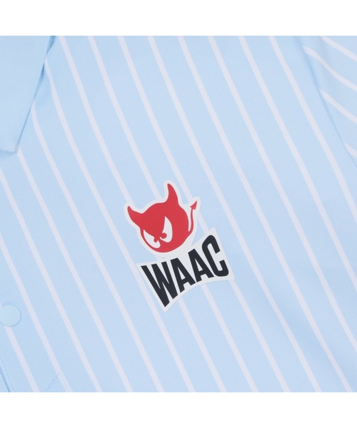 WAAC(ワック)の「MENS マルチストライプポロ(ポロシャツ・メンズ・ブラック/ライトブルー・MEDIUM/SMALL)」の9枚目の写真