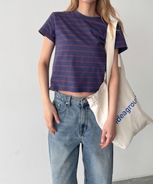 Lakey Park マルチボーダーTシャツ