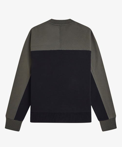 FRED PERRY(フレッドペリー)の「Colour Block Sweatshirt/カラーブロックスウェット(スウェット・メンズ・ブラック・M/L/S)」の8枚目の写真