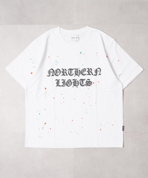 1111clothing(ワンフォークロージング)の「スノー加工 ドリッピング Tシャツ / Snow-Print Dripping T-Shirt(Tシャツ/カットソー・メンズ・ホワイト/ブラック・M/S)」の4枚目の写真