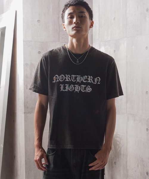 1111clothing(ワンフォークロージング)の「スノー加工 ドリッピング Tシャツ / Snow-Print Dripping T-Shirt(Tシャツ/カットソー・メンズ・ホワイト/ブラック・M/S)」の13枚目の写真