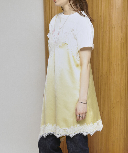 Firsthand(ファーストハンド)の「Firsthand/ファーストハンド レース切り替え ヴィンテージサテン キャミトップ【限定展開】(キャミソール・レディース・ブラウン/オフホワイト/レモンイエロー/ブラック・FREE)」の13枚目の写真