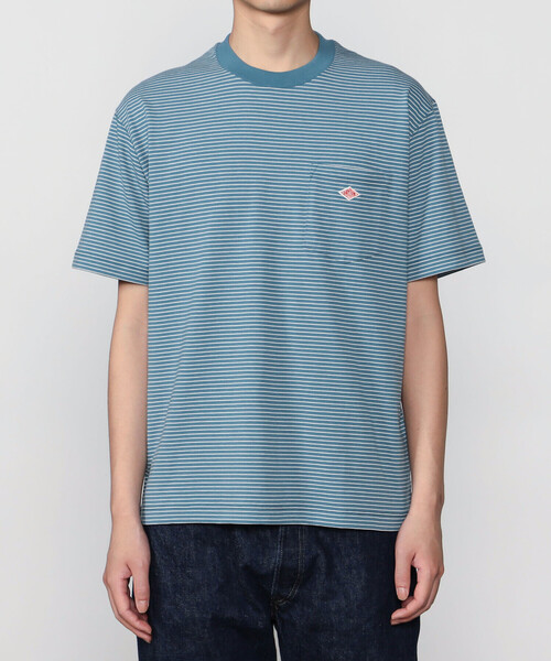 DANTON(ダントン)の「DANTON | マルチボーダー ポケットクルーネックTシャツ MEN(Tシャツ/カットソー・メンズ・ブルー系その他5/ブラック系その他/ブルー系その他・XL/S/L/M)」の20枚目の写真