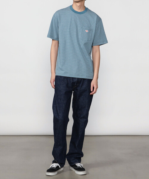 DANTON(ダントン)の「DANTON | マルチボーダー ポケットクルーネックTシャツ MEN(Tシャツ/カットソー・メンズ・ブルー系その他5/ブラック系その他/ブルー系その他・XL/S/L/M)」の16枚目の写真