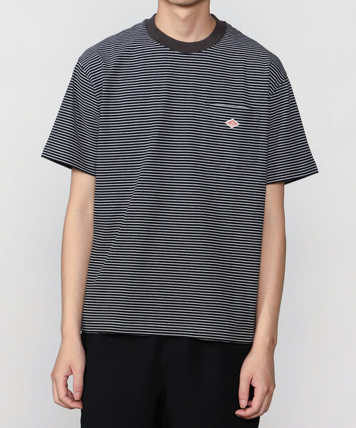 DANTON(ダントン)の「DANTON | マルチボーダー ポケットクルーネックTシャツ MEN(Tシャツ/カットソー・メンズ・ブルー系その他5/ブラック系その他/ブルー系その他・XL/S/L/M)」の12枚目の写真