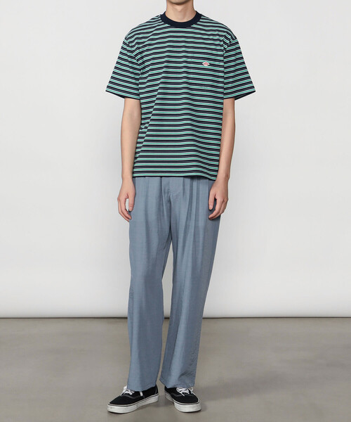 DANTON(ダントン)の「DANTON | マルチボーダー ポケットクルーネックTシャツ MEN(Tシャツ/カットソー・メンズ・ブルー系その他5/ブラック系その他/ブルー系その他・XL/S/L/M)」の9枚目の写真