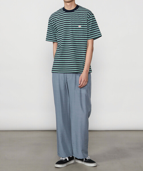 DANTON(ダントン)の「DANTON | マルチボーダー ポケットクルーネックTシャツ MEN(Tシャツ/カットソー・メンズ・ブルー系その他5/ブラック系その他/ブルー系その他・XL/S/L/M)」の8枚目の写真