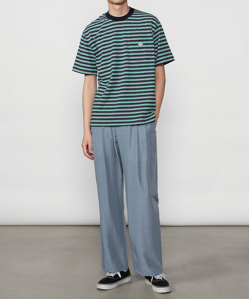DANTON(ダントン)の「DANTON | マルチボーダー ポケットクルーネックTシャツ MEN(Tシャツ/カットソー・メンズ・ブルー系その他5/ブラック系その他/ブルー系その他・XL/S/L/M)」の7枚目の写真