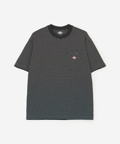 DANTON(ダントン)の「DANTON | マルチボーダー ポケットクルーネックTシャツ MEN(Tシャツ/カットソー・メンズ・ブルー系その他5/ブラック系その他/ブルー系その他・XL/S/L/M)」の4枚目の写真