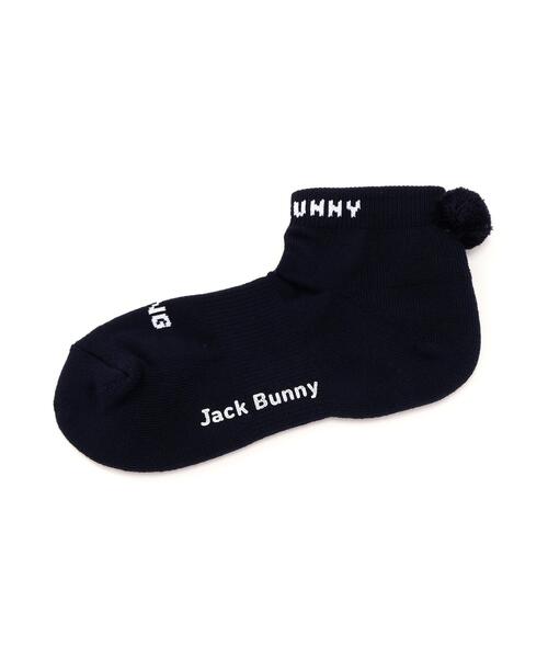 Jack Bunny!!(ジャックバニー)の「【Jack Bunny!!】L字ソックス (LADIES)(ソックス/靴下・レディース・ホワイト/ネイビー/イエロー・FREE)」の3枚目の写真
