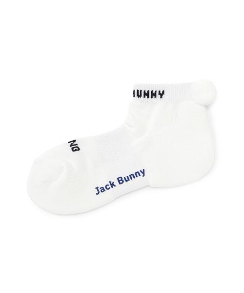 Jack Bunny!!(ジャックバニー)の「【Jack Bunny!!】L字ソックス (LADIES)(ソックス/靴下・レディース・ホワイト/ネイビー/イエロー・FREE)」の2枚目の写真