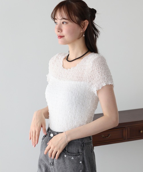 BLUEEAST(ブルーイースト)の「コンパクトシャーリングカットソー(Tシャツ/カットソー・レディース・ホワイト/ブラック/ブルー・MEDIUM)」の22枚目の写真