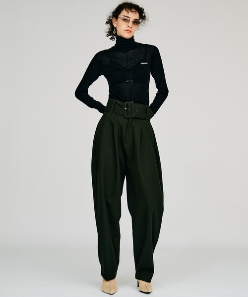 PRANK PROJECT（プランクプロジェクト）の「【2026Autumn Pre-Order】スイビウールタートルトップス / Suivi Wool Turtleneck Top（ニット/セーター・レディース・ブラウン/グレー/ブルー/ブラック・FREE）」の5枚目の写真
