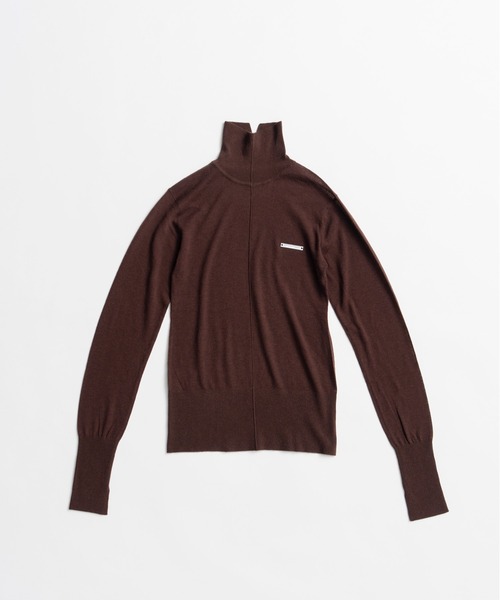 PRANK PROJECT（プランクプロジェクト）の「【2026Autumn Pre-Order】スイビウールタートルトップス / Suivi Wool Turtleneck Top（ニット/セーター・レディース・ブラウン/グレー/ブルー/ブラック・FREE）」の17枚目の写真