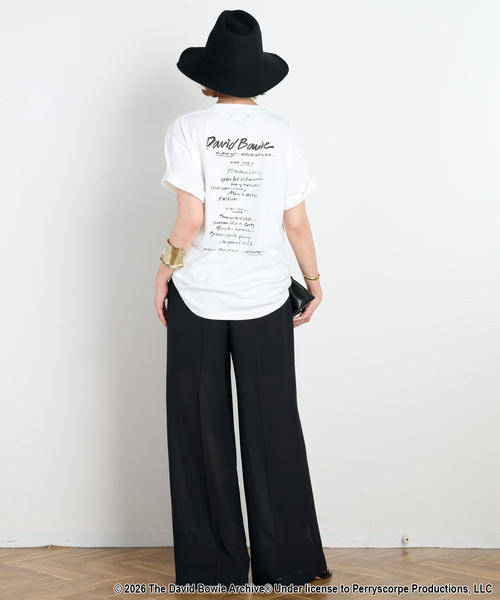 GOOD ROCK SPEED(グッドロックスピード)の「【GOOD ROCK SPEED/グッドロックスピード】DAVID BOWIE written T-sh(Tシャツ/カットソー・レディース・ホワイト・FREE)」の11枚目の写真