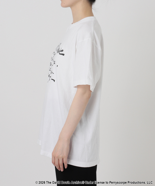 GOOD ROCK SPEED(グッドロックスピード)の「【GOOD ROCK SPEED/グッドロックスピード】DAVID BOWIE written T-sh(Tシャツ/カットソー・レディース・ホワイト・FREE)」の20枚目の写真