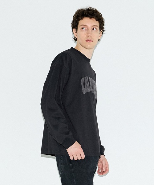 coca(coca)(コカ)の「サガラ刺繍ワイドロンT(Tシャツ/カットソー・メンズ・ホワイト/ブラック・L/M/XL)」の4枚目の写真