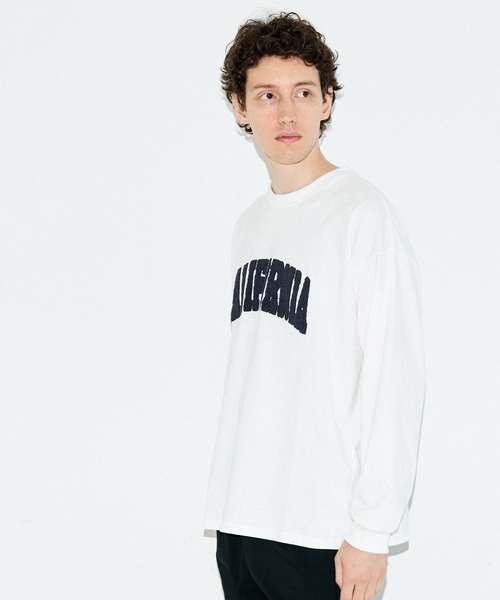 coca(coca)(コカ)の「サガラ刺繍ワイドロンT(Tシャツ/カットソー・メンズ・ホワイト/ブラック・L/M/XL)」の8枚目の写真
