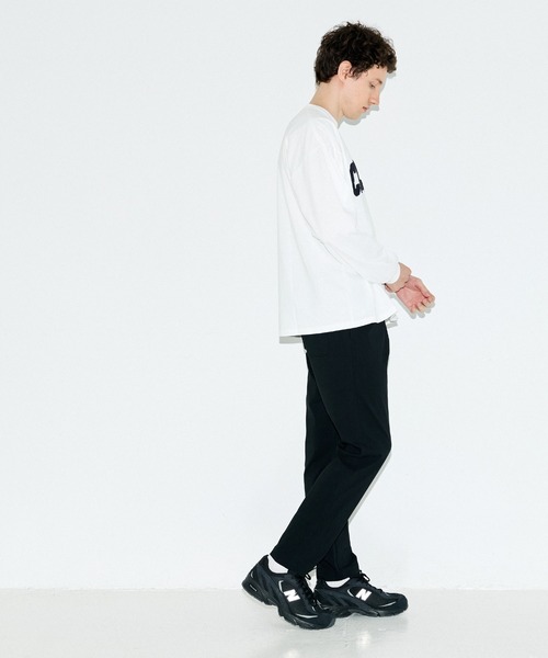 coca(coca)(コカ)の「サガラ刺繍ワイドロンT(Tシャツ/カットソー・メンズ・ホワイト/ブラック・L/M/XL)」の10枚目の写真