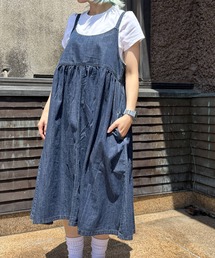 OLD BETTY'S | オールドベティーズ【OLD BETTY’S】Denim camisole One-piece(ワンピース)
