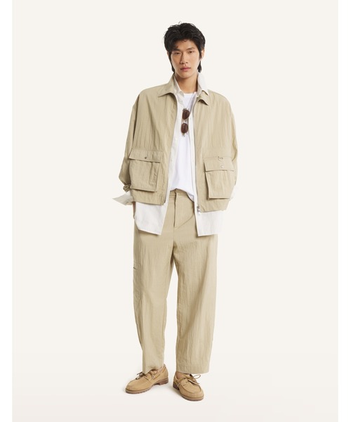 Maison Kitsune(メゾンキツネ)の「ZIPPED JACKET(ブルゾン・メンズ・ライトオリーブ・L)」の3枚目の写真