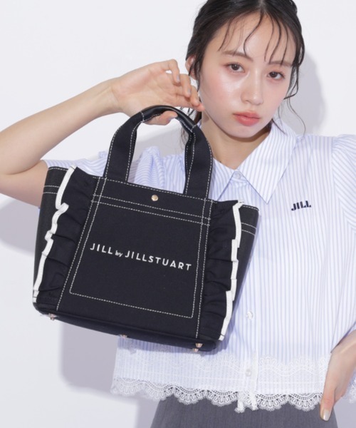 JILL by JILL STUART（ジルバイジルスチュアート）の「フリルトート小（トートバッグ・レディース・ブラック・FREE）」の6枚目の写真