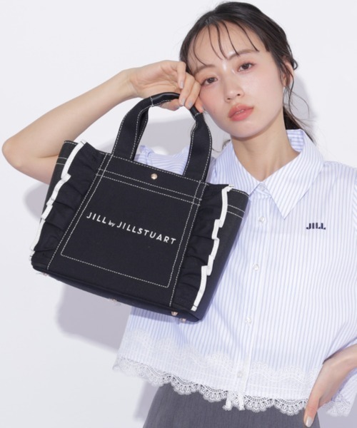 JILL by JILL STUART（ジルバイジルスチュアート）の「フリルトート小（トートバッグ・レディース・ブラック・FREE）」の5枚目の写真