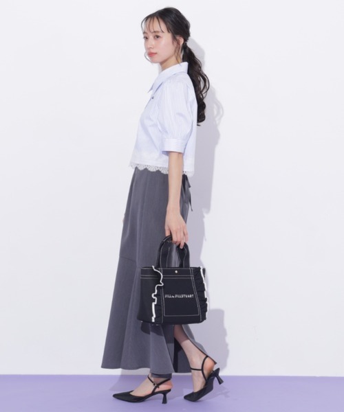 JILL by JILL STUART（ジルバイジルスチュアート）の「フリルトート小（トートバッグ・レディース・ブラック・FREE）」の8枚目の写真