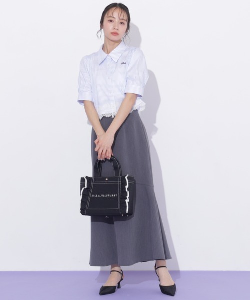 JILL by JILL STUART（ジルバイジルスチュアート）の「フリルトート小（トートバッグ・レディース・ブラック・FREE）」の7枚目の写真