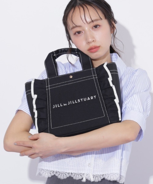 JILL by JILL STUART（ジルバイジルスチュアート）の「フリルトート小（トートバッグ・レディース・ブラック・FREE）」の4枚目の写真
