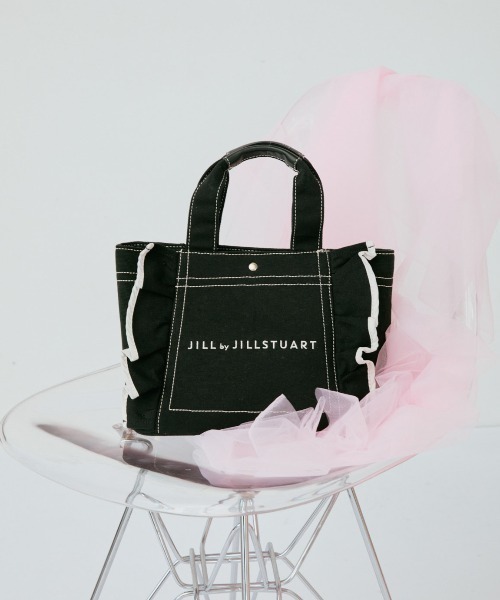 JILL by JILL STUART（ジルバイジルスチュアート）の「フリルトート小（トートバッグ・レディース・ブラック・FREE）」の3枚目の写真