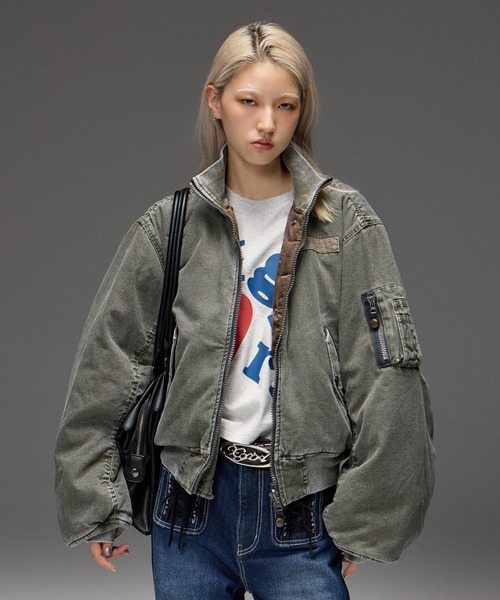 X-girl(エックスガール)の「LAYERED STYLE L/S COMPACT TEE(Tシャツ/カットソー・レディース・オフホワイト/ブラック・S/M)」の4枚目の写真