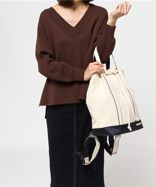 LBC（エルビーシー）の「COLDE ハンプロングリュック       （バックパック/リュック・レディース・ネイビー/グレー・ONE SIZE）」の7枚目の写真