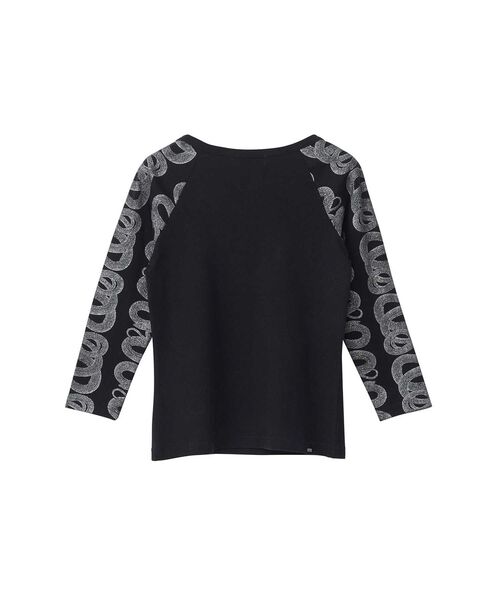 HYSTERIC GLAMOUR（ヒステリックグラマー）の「COBRA 七分袖チビTシャツ（Tシャツ/カットソー・レディース・ホワイト/ブラック・FREE）」の6枚目の写真