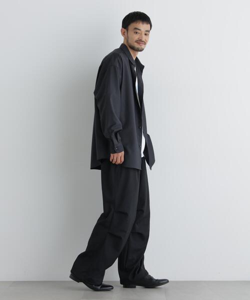 NANO universe(ナノユニバース)の「ハイツイストイージーパンツ(その他パンツ・メンズ・ブラック/ネイビー/ダークグリーン・M/L)」の7枚目の写真