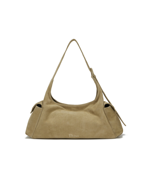 DEINET(ダイニット)の「DEINET SUEDE BUCKLE BAG IN BEIGE(ショルダーバッグ・レディース・その他・FREE)」の1枚目の写真