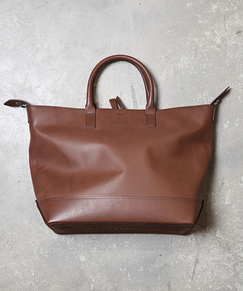 EARLE(アール)の「EARLE アール / Shoe sole boston-tote bag キップレザーシューソールボストンビッグトートバッグ / ER6501(トートバッグ・メンズ・ブラック/ブラウン・FREE)」の1枚目の写真