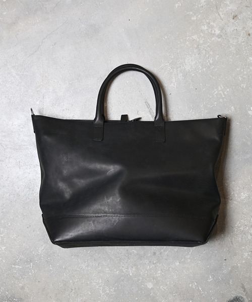 EARLE(アール)の「EARLE アール / Shoe sole boston-tote bag キップレザーシューソールボストンビッグトートバッグ / ER6501(トートバッグ・メンズ・ブラック/ブラウン・FREE)」の2枚目の写真