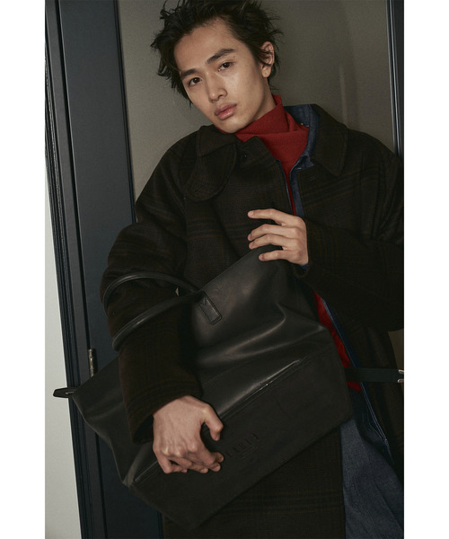 EARLE(アール)の「EARLE アール / Shoe sole boston-tote bag キップレザーシューソールボストンビッグトートバッグ / ER6501(トートバッグ・メンズ・ブラック/ブラウン・FREE)」の8枚目の写真