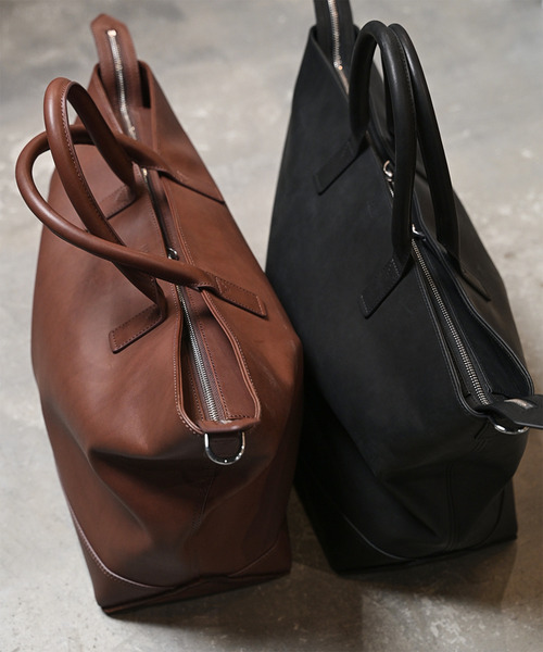 EARLE(アール)の「EARLE アール / Shoe sole boston-tote bag キップレザーシューソールボストンビッグトートバッグ / ER6501(トートバッグ・メンズ・ブラック/ブラウン・FREE)」の9枚目の写真