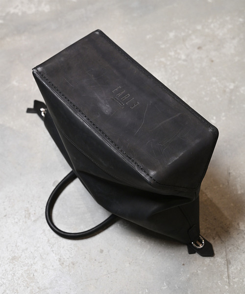 EARLE(アール)の「EARLE アール / Shoe sole boston-tote bag キップレザーシューソールボストンビッグトートバッグ / ER6501(トートバッグ・メンズ・ブラック/ブラウン・FREE)」の6枚目の写真