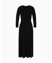EMPORIO ARMANI | 【エンポリオ アルマーニ】ロングドレス オットマンシェニール ワンピース(ワンピース)