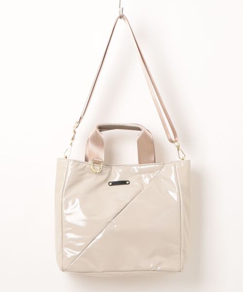 ROOTOTE(ルートート)の「【ROOTOTE】LT.スクエア.スラッシュ-B 3742(トートバッグ・レディース・アイボリー/ブラック/その他2/その他3・FREE)」の2枚目の写真